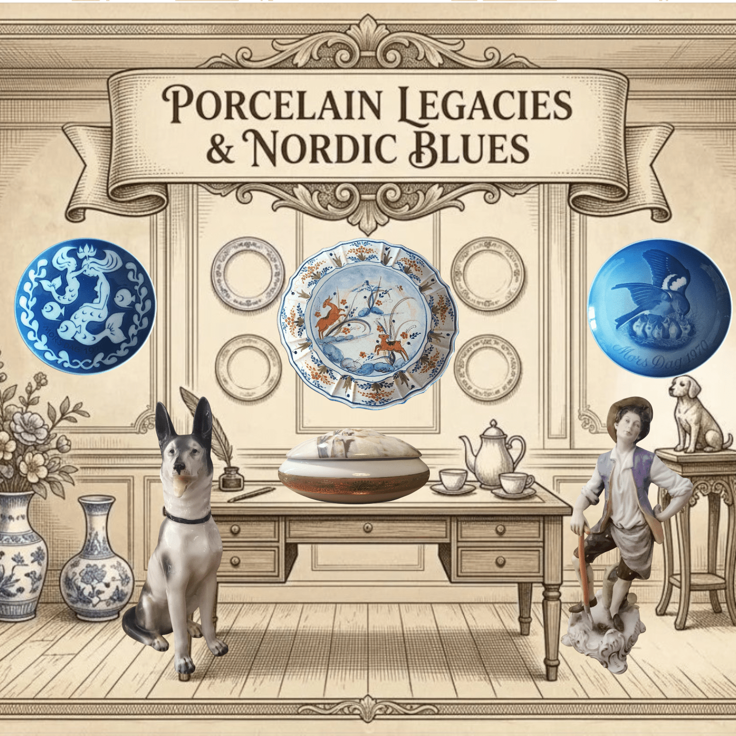 Vitrified Elegance: Porcelain Legacies & Nordic Blues - Polo Express