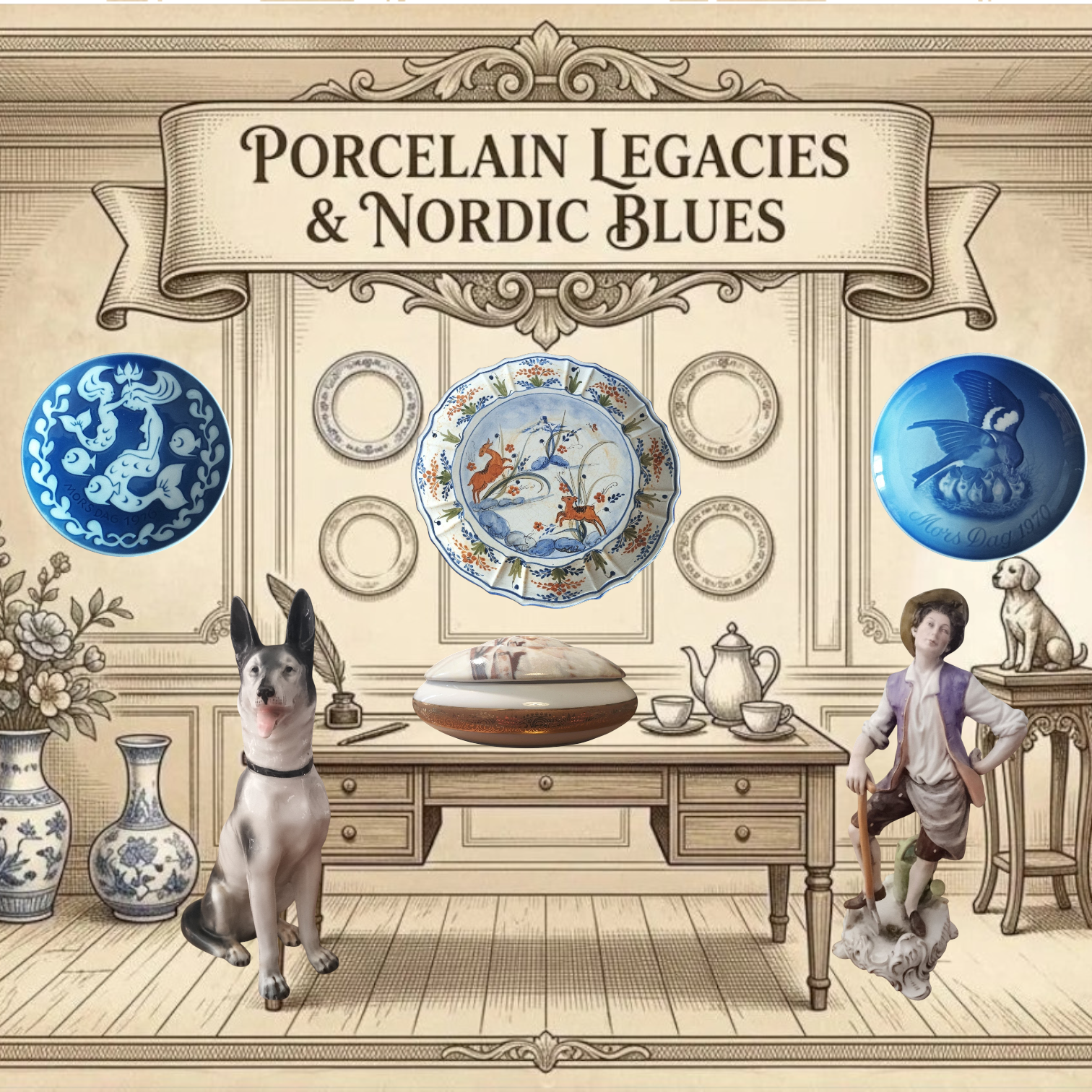 Vitrified Elegance: Porcelain Legacies & Nordic Blues - Polo Express