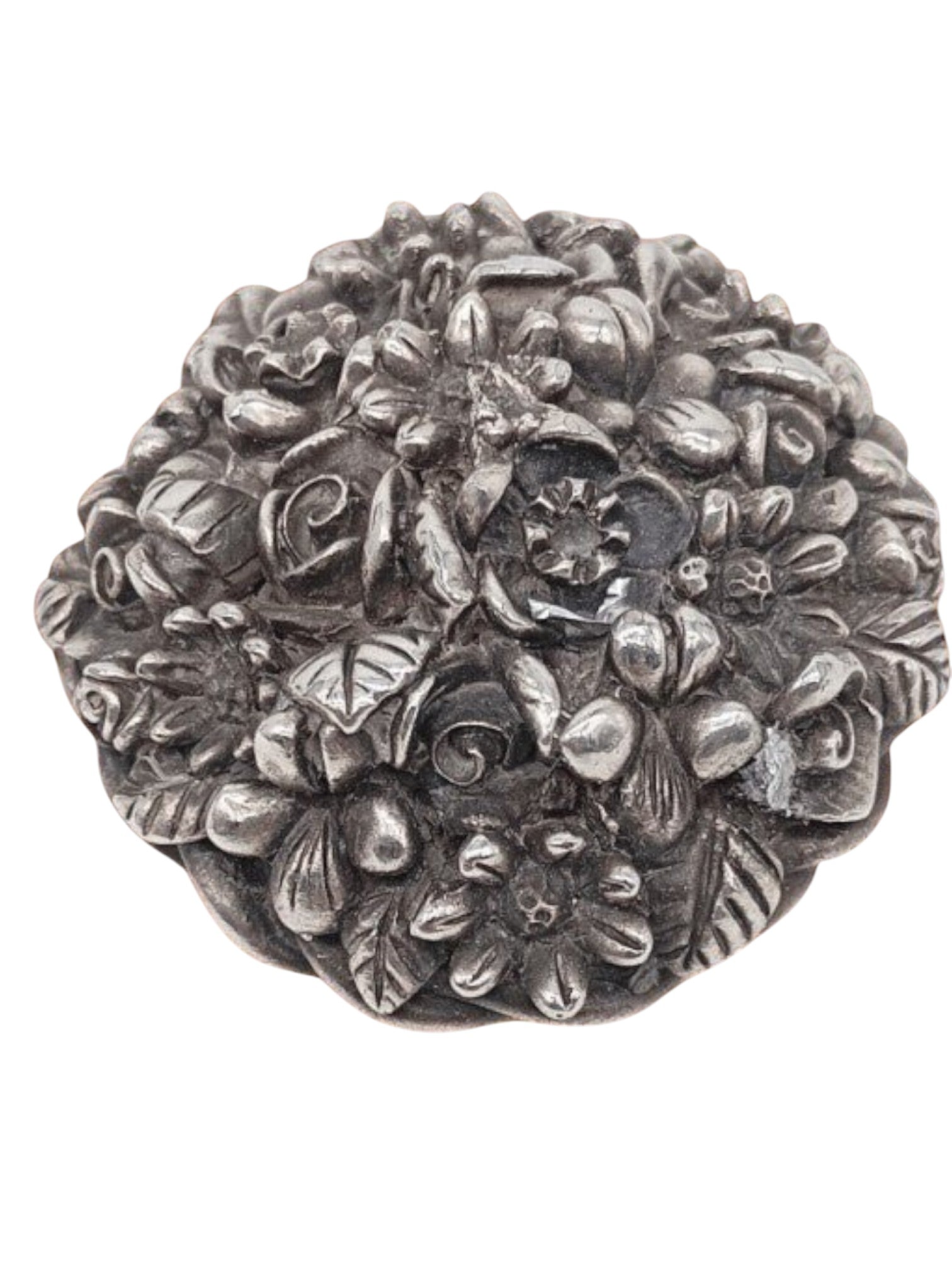 Vintage Italian Hand - Crafted Floral Basket – 800 Silver Plated Fine Artistry - Polo Express