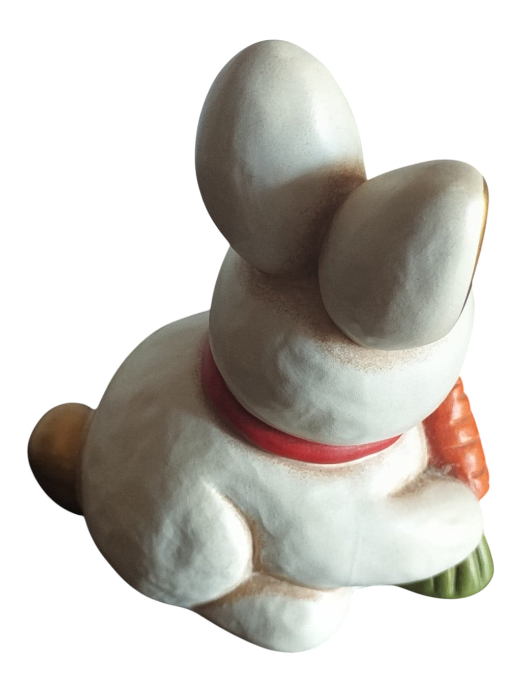 Hand-Painted Italian Ceramic Bunny Figurines – Set of 2 – "Bunny with Carrot" Collectible