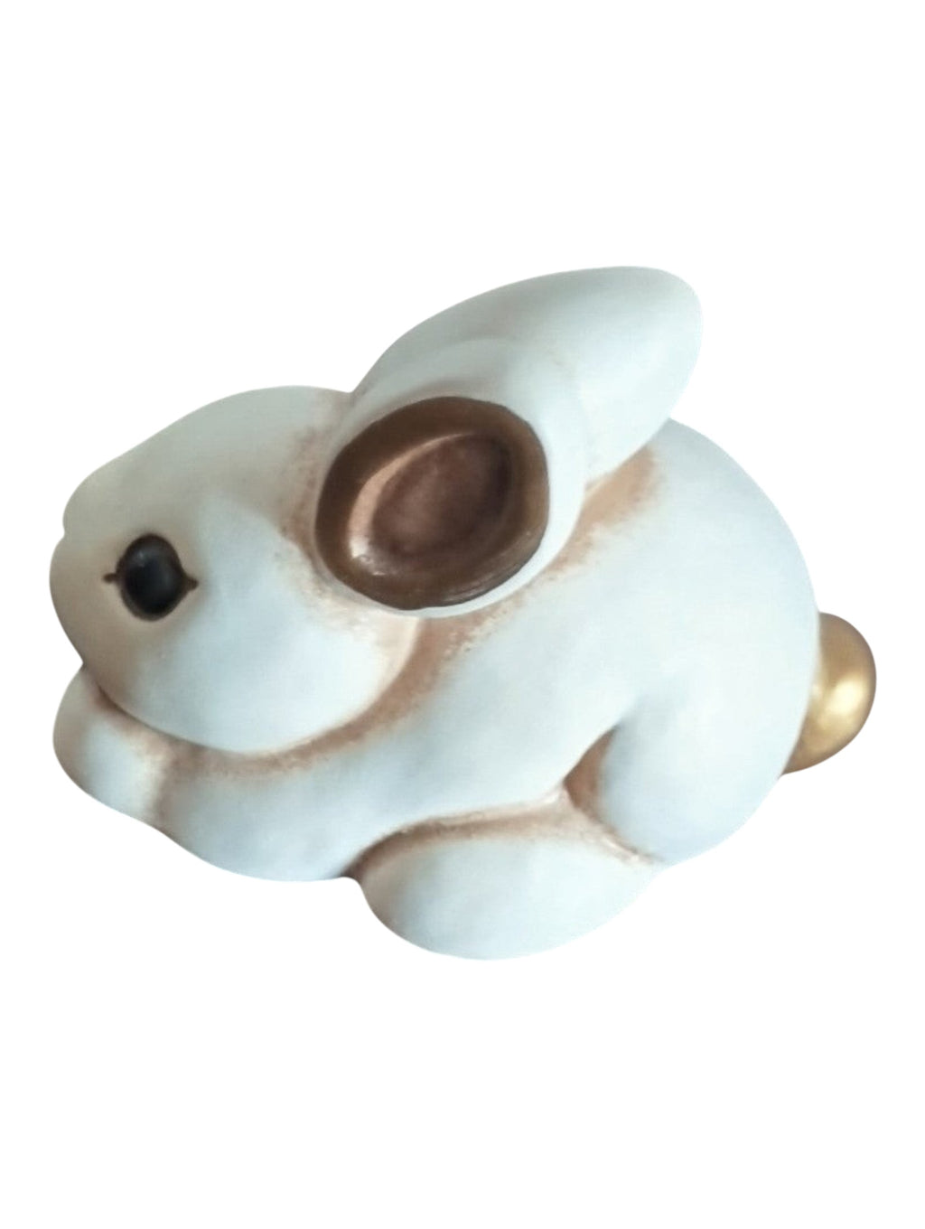 Hand-Painted Italian Ceramic Bunny Figurines – Set of 2 – "Bunny with Carrot" Collectible