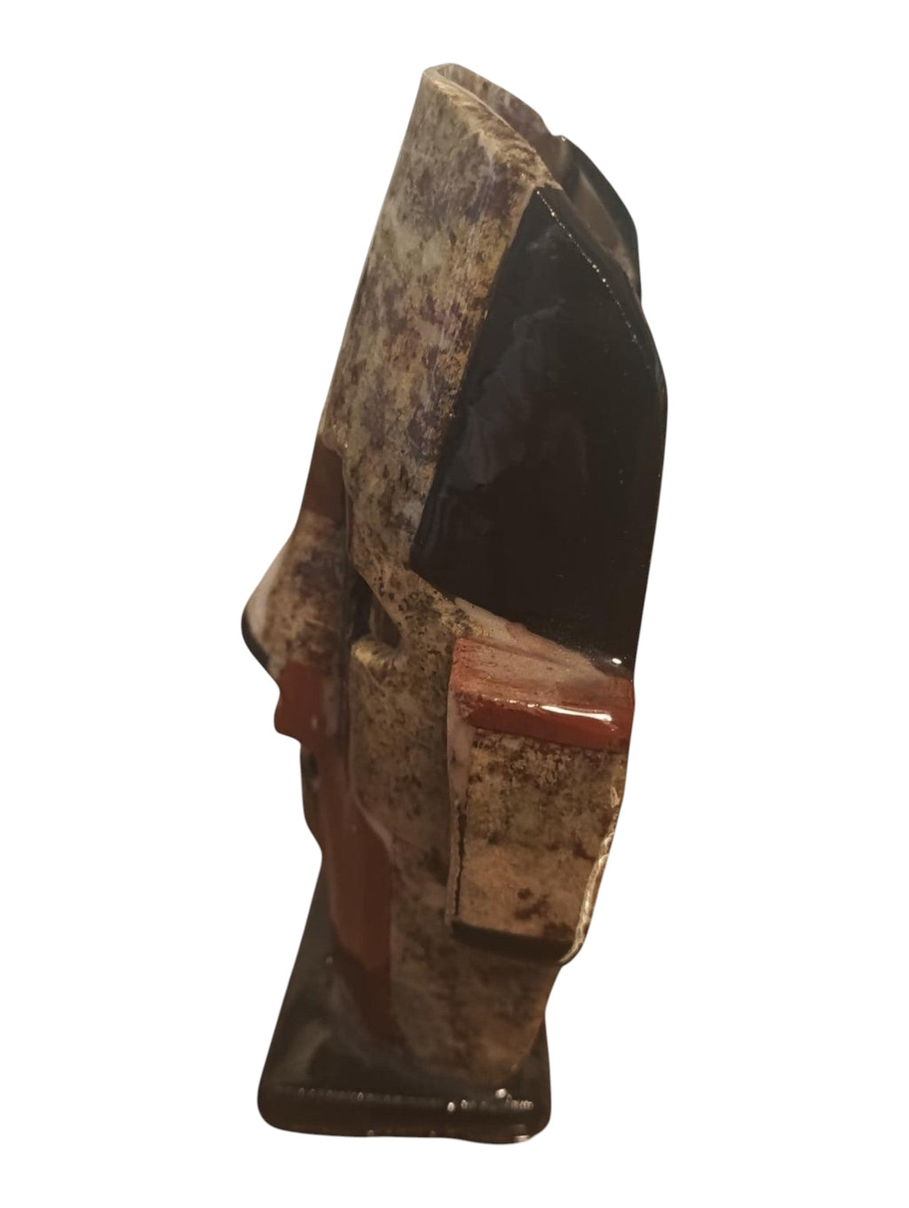 Handcrafted Teotihuacan-Style Mosaic Mask – Authentic Stone & Mother of Pearl Inlay