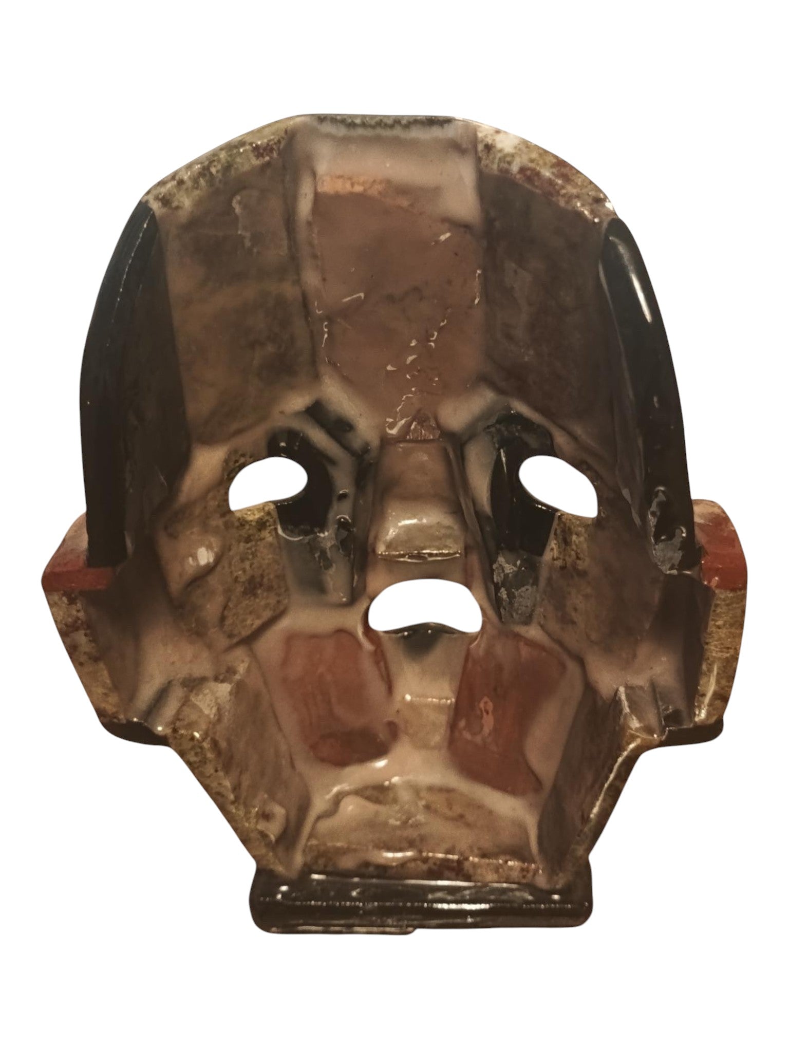 Handcrafted Teotihuacan-Style Mosaic Mask – Authentic Stone & Mother of Pearl Inlay