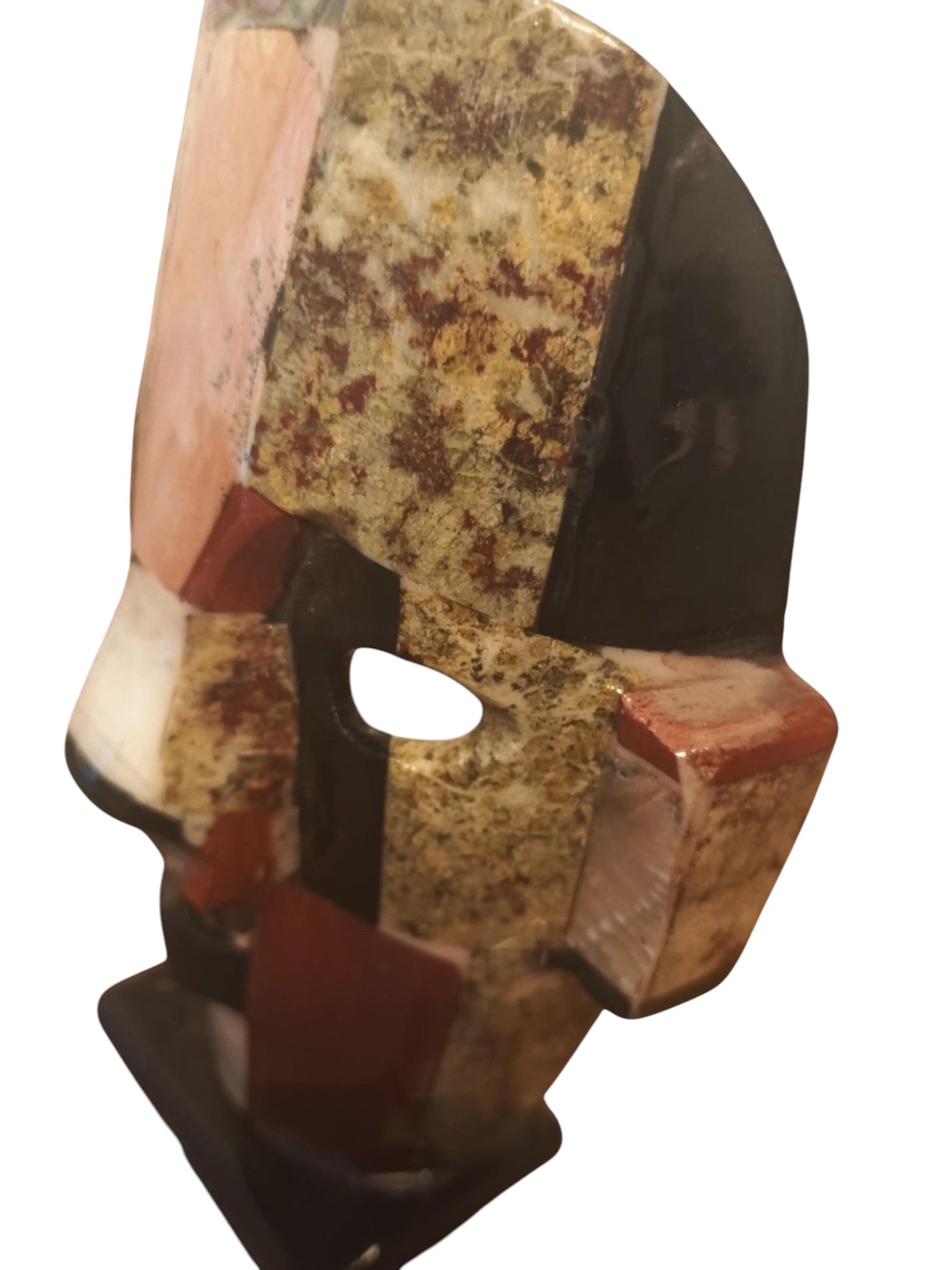 Handcrafted Teotihuacan-Style Mosaic Mask – Authentic Stone & Mother of Pearl Inlay