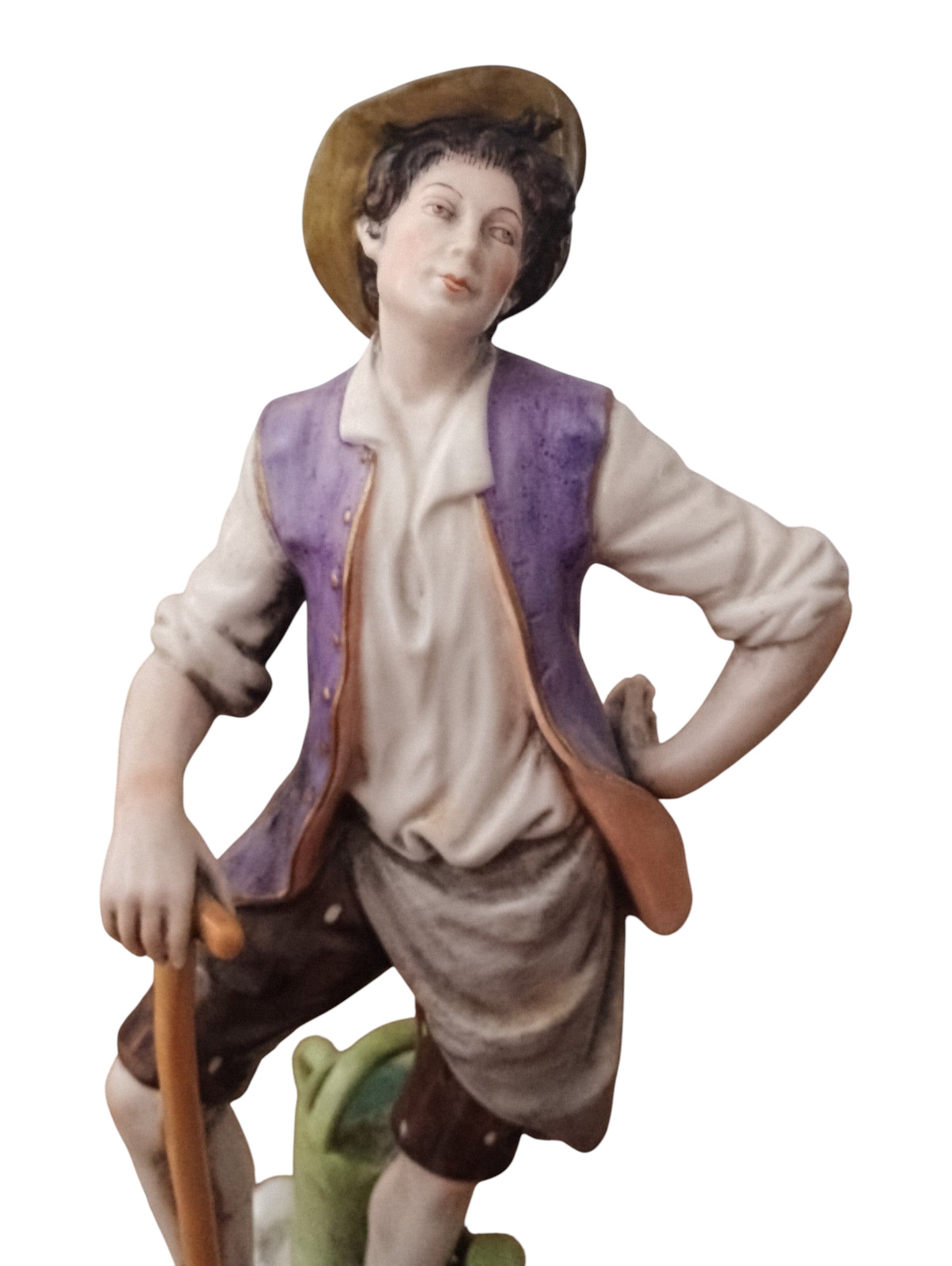 The Vigilant Shepherd: Authentic Albisola – Hand-Painted Italian Ceramic