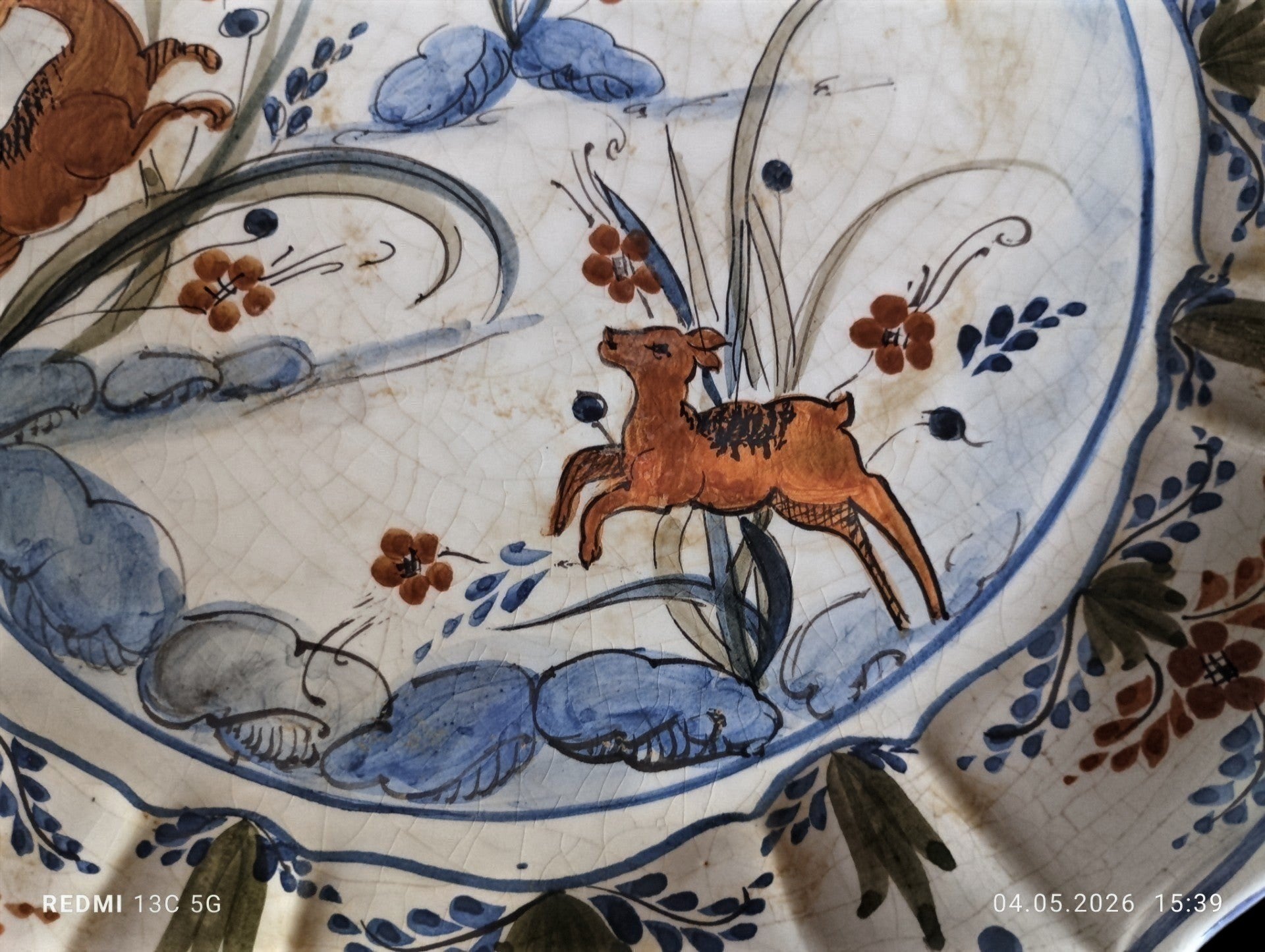 Hand - Painted Albisola Majolica Wall Plate – "Antico Savona" Style with Pastoral Scene - Polo Express